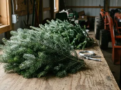 Image showing wreath_materials